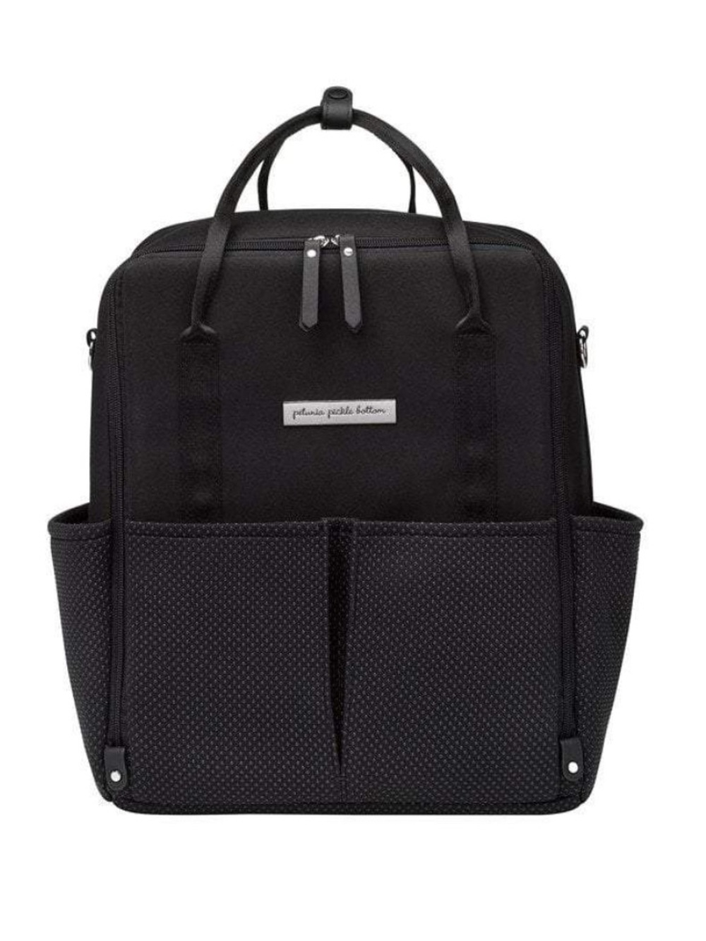 NWOT Petunia Pickle Bottom Inter-Mix Backpack Diaper Bag Black Neoprene